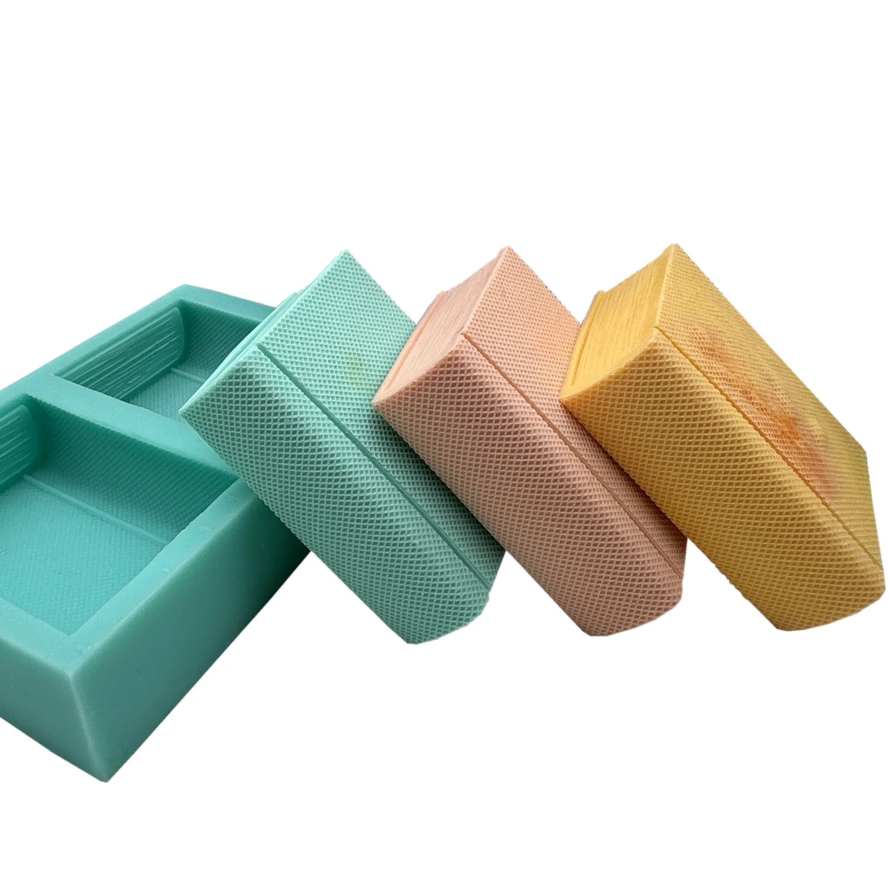 Stampi per sapone in Silicone a due libri candela fatta a mano waxmold stampi decorativi in resina di gesso stampi per torte al cioccolato per uso alimentare