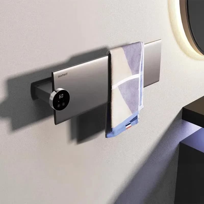 Large panel intelligent electric towel rack bathroom disinfection and drying towel rack heated towel pole bathroom accessories