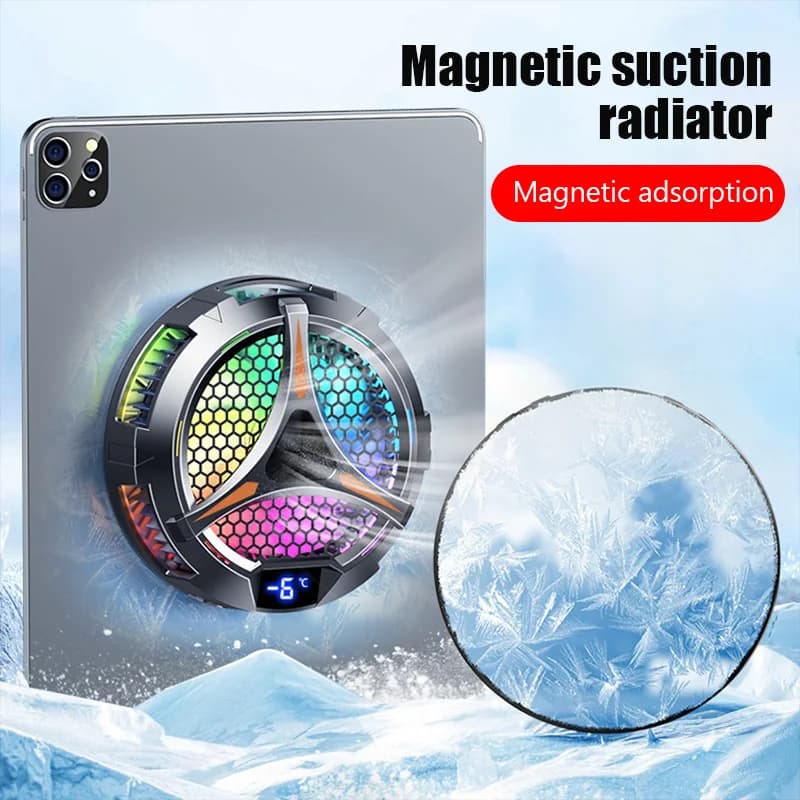 Dispositivo di raffreddamento magnetico per telefono con ventola X42 per tablet dedicato con supporto per tablet portatile in alluminio radiatore peltier per iPad iPhone Mac