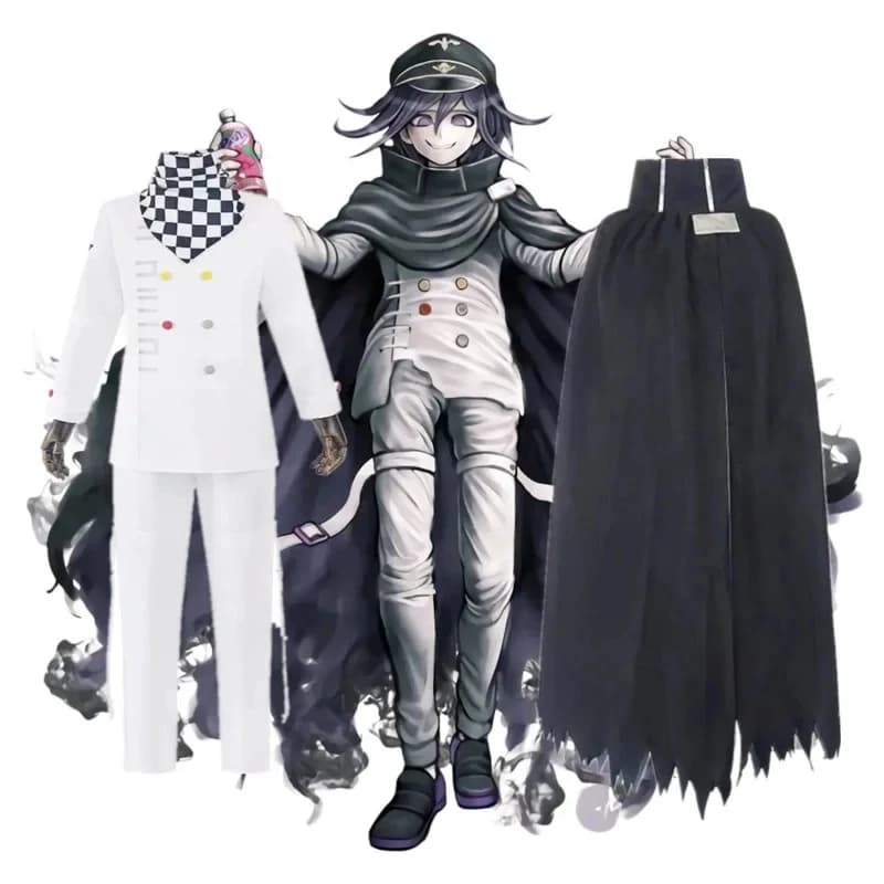 2026 Anime Danganronpa V3 Kokichi Oma Uniforms Scarf Cloak Set Cosplay Clothes KXYW0