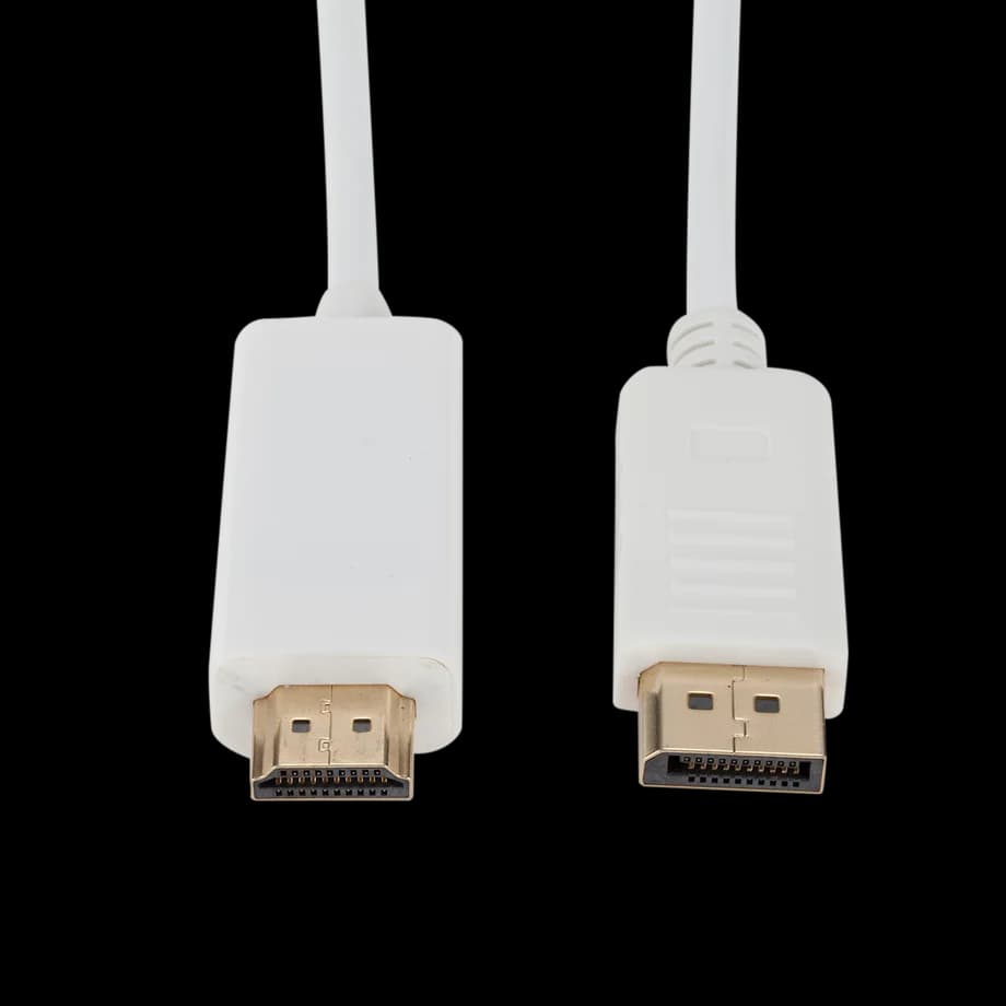 Cavo Adattatore DisplayPort (DP) a HDMI 1080p da 1,8M, Convertitore Maschio-Maschio per PC, Computer Portatile, Proiettore