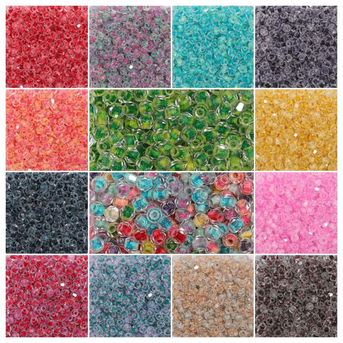 300 pz/scatola perline di semi di vetro bicono sfaccettato da 4mm perline distanziatrici allentate per gioielli che fanno accessori per collana braccialetto fai da te all'ingrosso