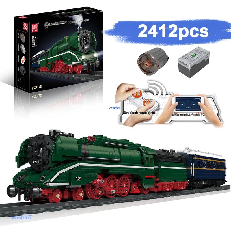 12007S German Express Train Model Kit 2412pcs Small Granule Building Block Assembly Models DIY Toy for Christmas Gifts
