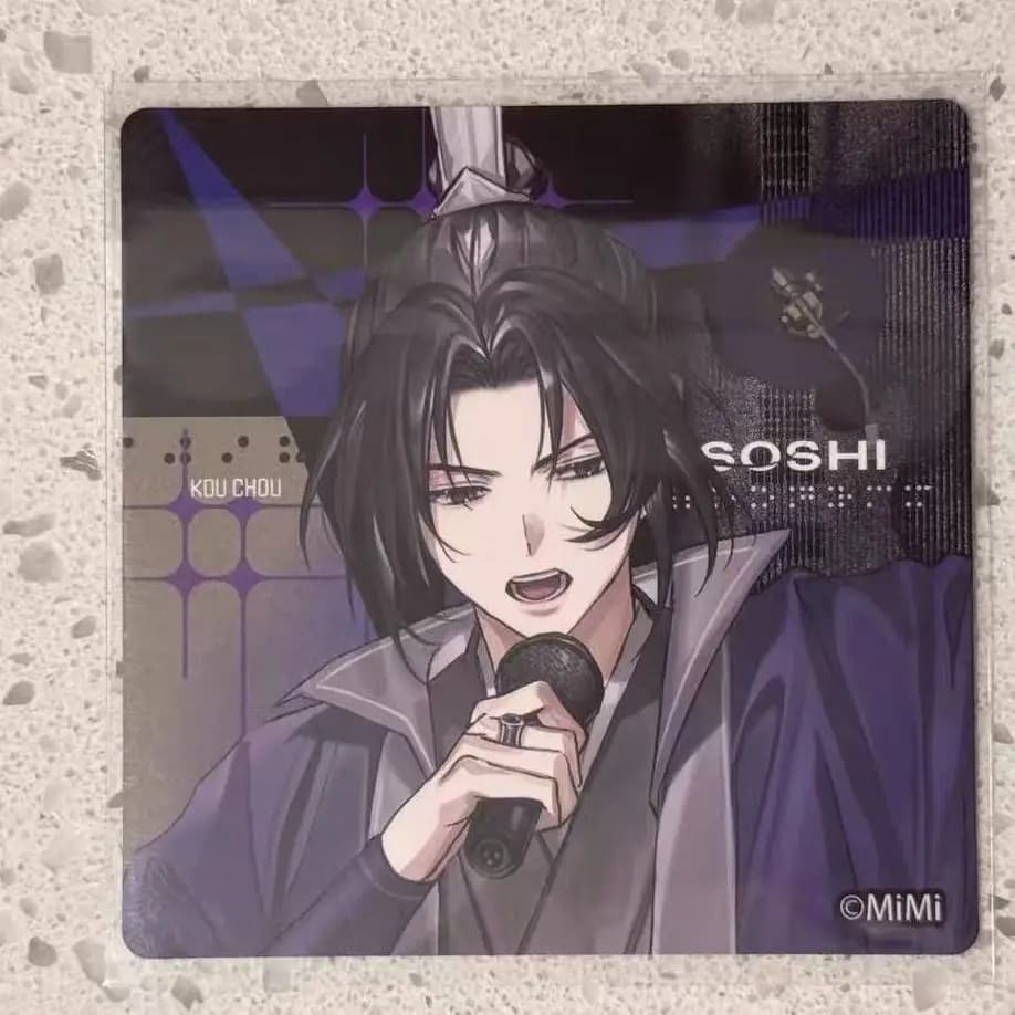 Grandmaster of Demonic Mo Dao Zu Shi Jiang Cheng Cosplay figure Cartoon cup coaster Mat Accessories Ornament Halloween Gifts