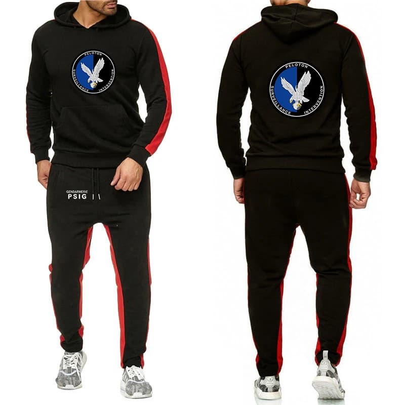 Gendarmerie PSIG Men's New Jacket Sport Hip Hop Comfortable Hoodies Popular Casual Pant Two Piece Suit Jacket