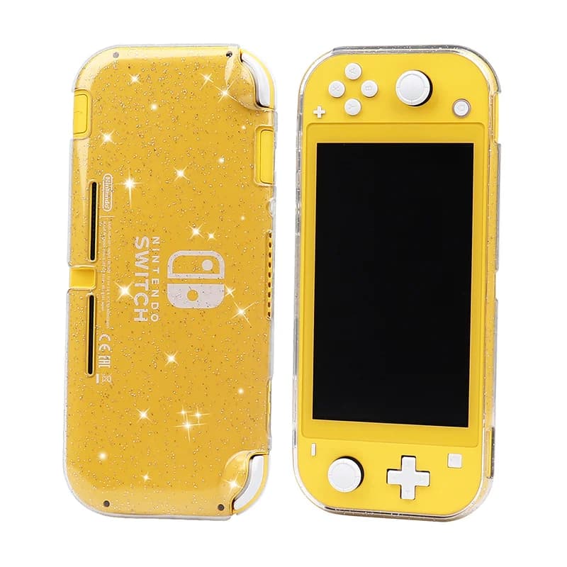 Custodia protettiva trasparente morbida in TPU scintillante per accessori skin per console Nintendo Switch Lite