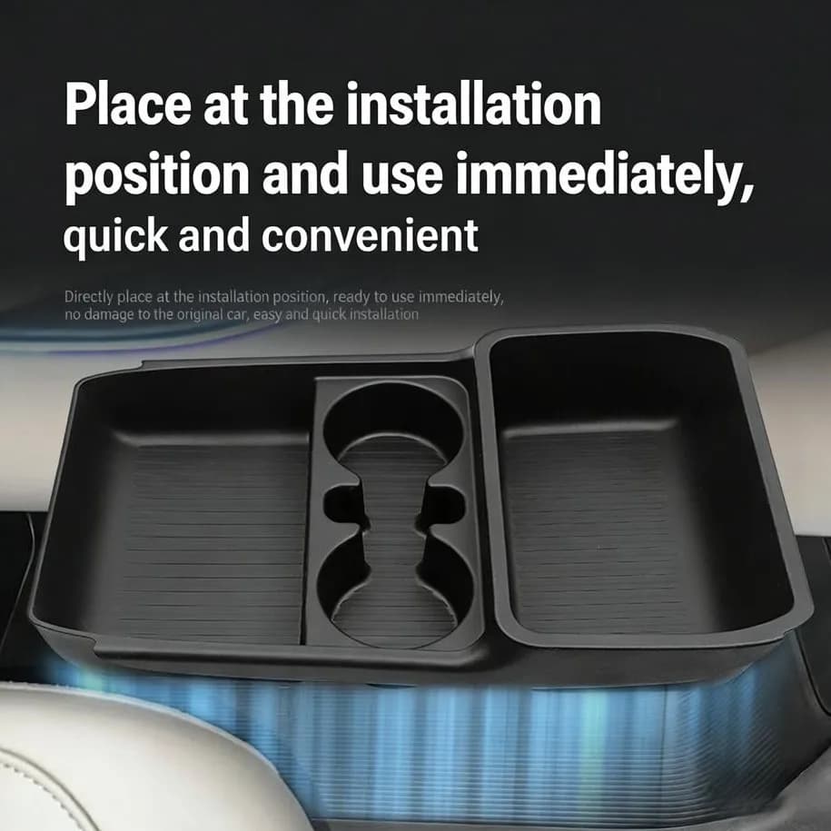 Scatola Portaoggetti per Auto 35.8*22*6.5cm Per AION Per I60 2025-2026 Organizzatore Console Centrale Impermeabile in TPE per Interni Auto