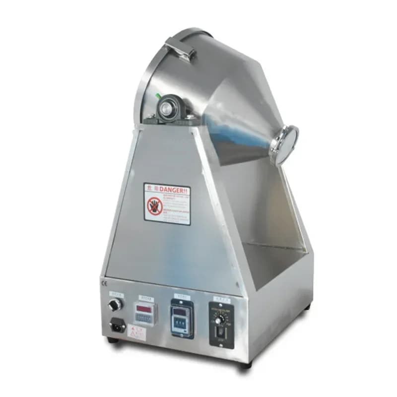 110/220V Automatic Cone Tumbler Mixer 304 For Stainless Steel Granules Mixing Powder Blender Machine Chemical Foods Selling Industry