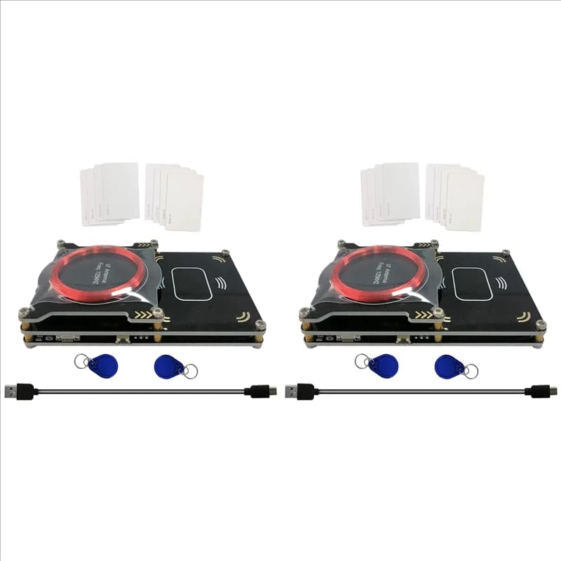 【PROMZIONE】2X Aggiornato 512K Proxmark3 Easy V3.0 RDV4 ID di memoria M1 IC Lettore di schede RFID integrato Antenna integrata Decryptor Deco