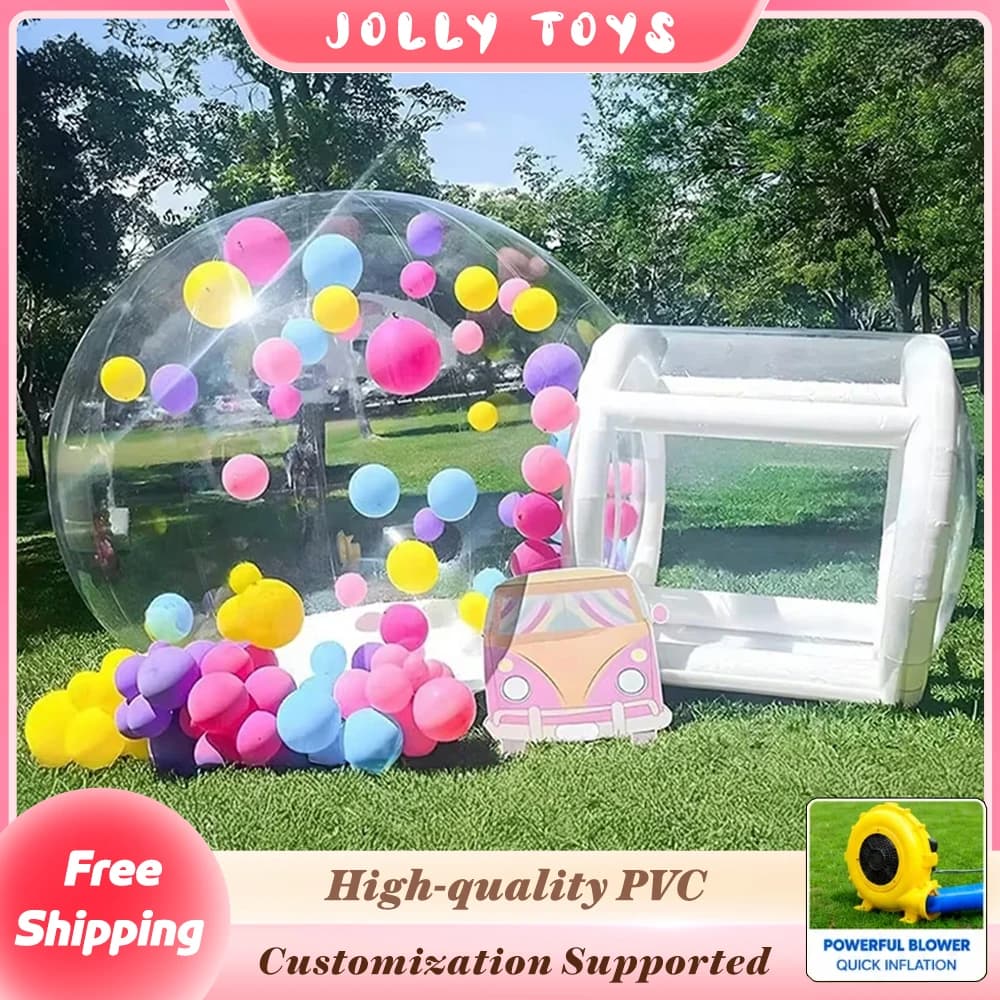 PVC Transparent Inflatable Bubble Dome House Portable Balloon Tent for Outdoor Backyard Camping Festival Celebration Events