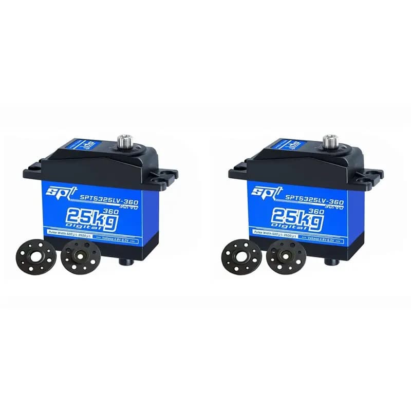 Classic-2X SPT 5325LV Dual Axis Servo 360° Continuous Rotation 25KG High Torque Metal Gear Digital Servo For RC Robot Arduino
