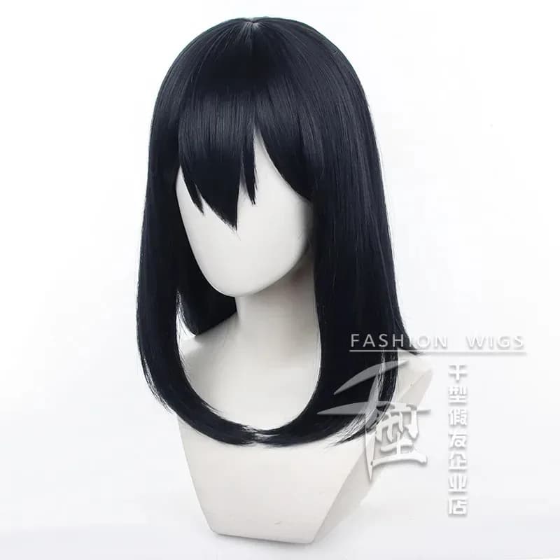 Shimizu kiyoko Cosplay Anime Haikyuu Pallavolo Club Karasuno Parrucche Cosplay Lungo Nero Resistente Al Calore Cosplay Prop Parrucche per Le Donne