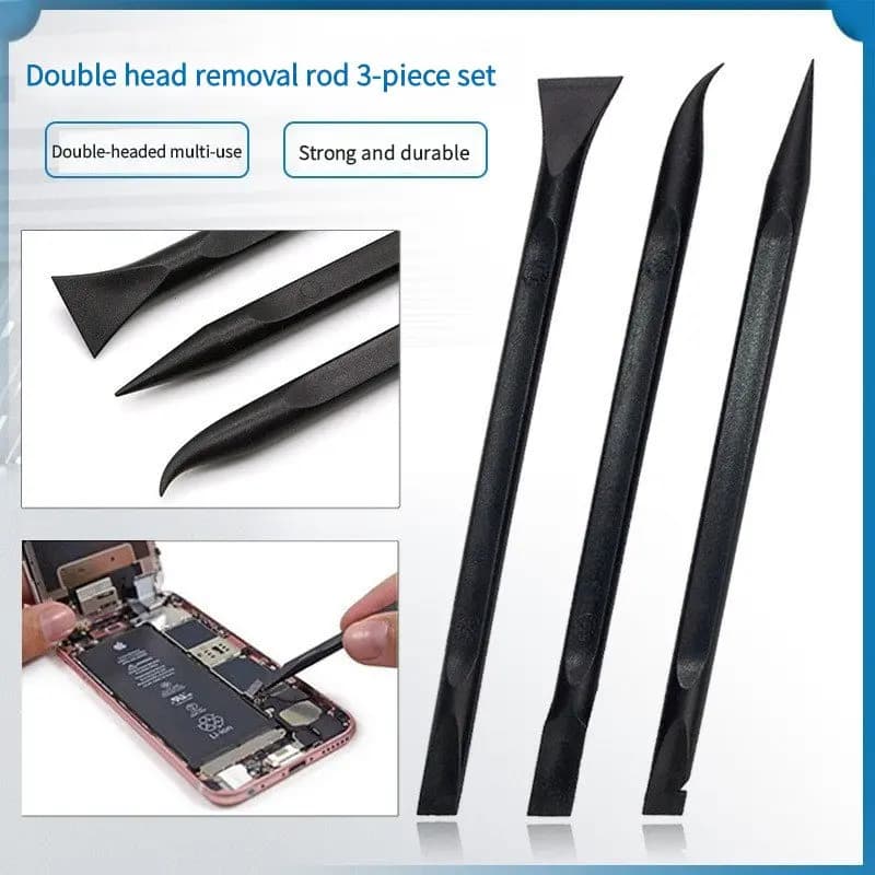 3pcs Repair Rods for iPhone Samsung Opening Pry Plastic Crowbar Disassemble Kit Mobile Phone Spatula Hand Tools Set