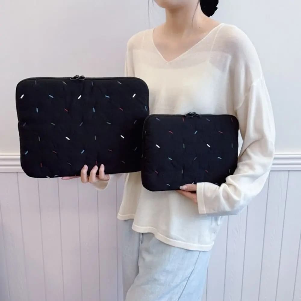 Borsa per laptop portatile in stile coreano Borsa per tablet leggera antiurto Borsa per computer dolce e morbida per ragazza Custodia per laptop