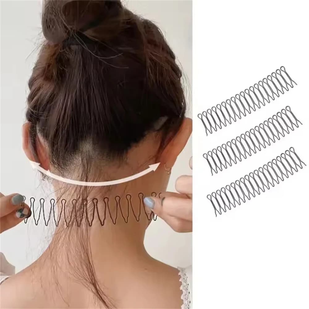 1PC Donne Invisibile Capelli Spezzati Tornante Per Adulti Tiara Strumenti Rotolo Curva Ago Frangia Inserto Fisso Pettine Accessori Per Lo Styling