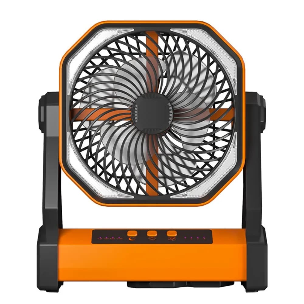 Ventilatore da campeggio, ventilatore da tavolo ricaricabile a batteria da 40000 mAh con telecomando per lampada a LED regolabile per la casa, alimentazione di emergenza