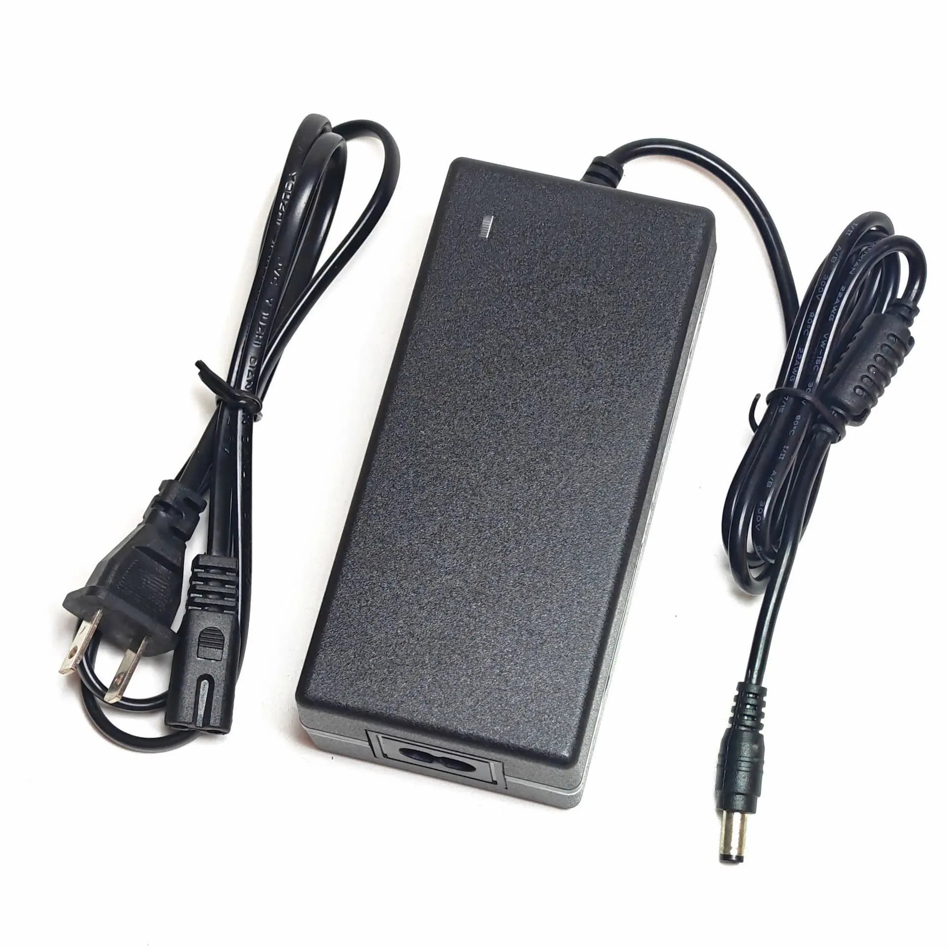 DC42V 2A Smart Lithium Charger DC 5.5X2.1mm For 10S Lithium Battery Group 36V 8AH 10AH 12AH 14AH With EU US Plug AC100-240V
