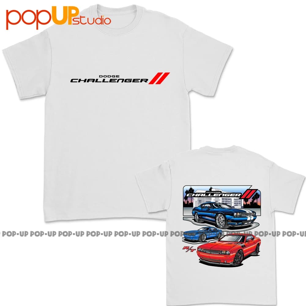 Dodge Challenger R/T T Shirt Mopar camicie Muscle Car Apparel Automotive Tee