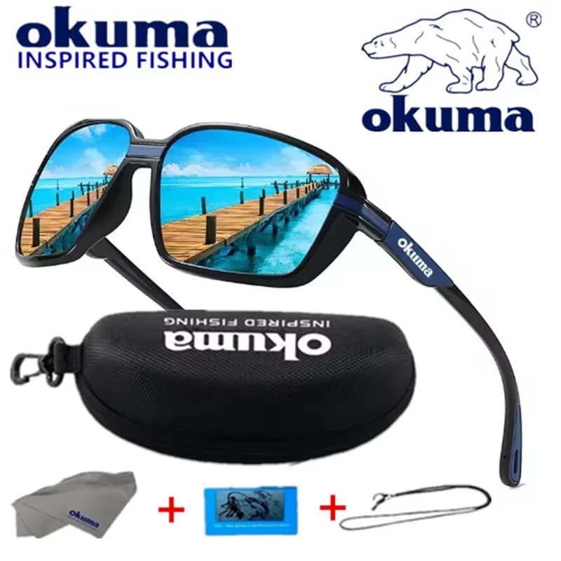 OKUMA New Fashion Cool Occhiali da pesca polarizzati da uomo e da donna Occhiali da sole sportivi da bicicletta