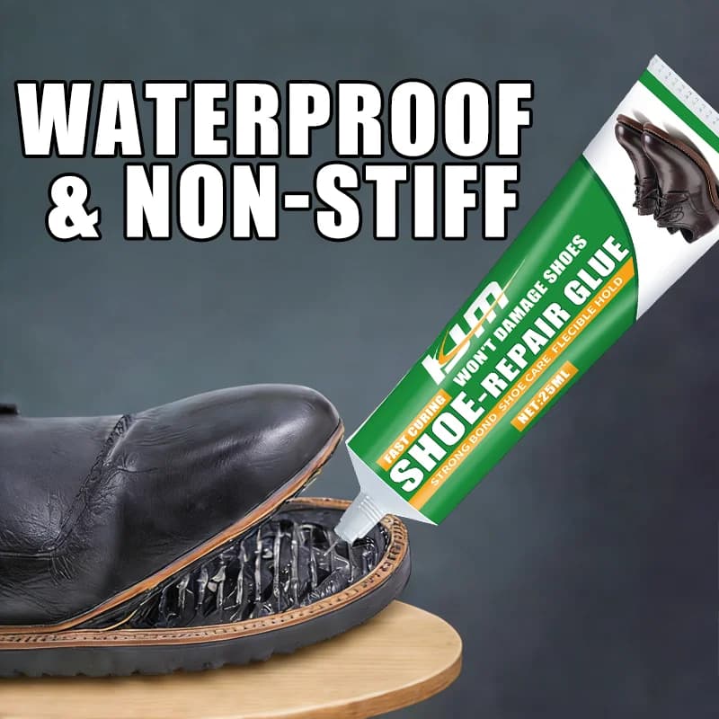Colla per Scarpe KJM Super Forte, Professionale, Impermeabile, per Riparazione di Scarpe in Pelle e Sneaker, Asciugatura Rapida, Sigillante per Suole