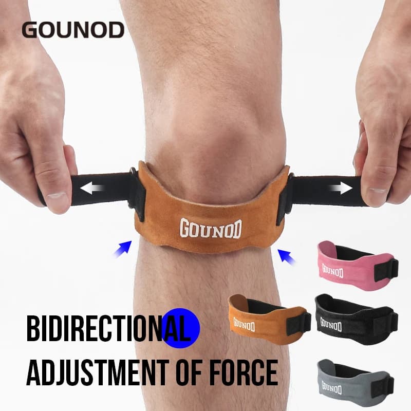 GOUNOD 1PC Patella Kneecap Band Adjustable Knee Tendon Strap Protector Knee Pad Running Sports Cycling Gym Knee Support