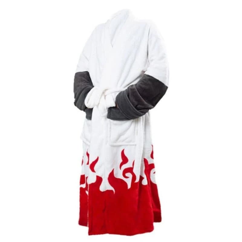 NARUTO Uzumaki Naruto merce anime cartoon carino homewear accappatoio da uomo inverno corallo pile accappatoio costume cosplay regalo