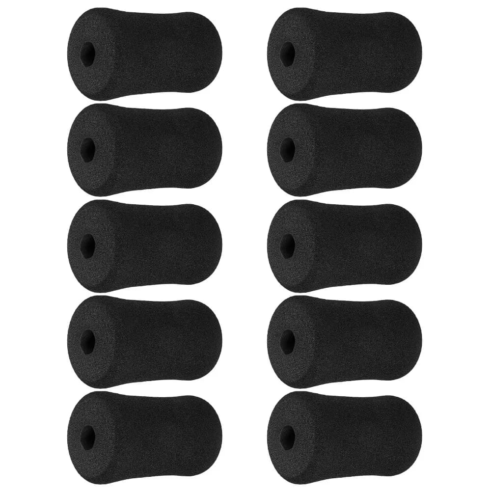 10Pcs Covers Sponge Pads Gym Replacement Parts Machine Tube Leg Roller Pads for Ab Training Machine Exercise