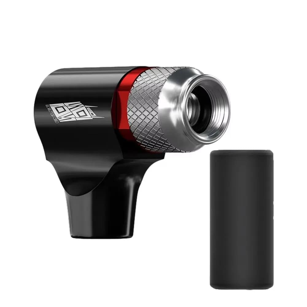 Mini Pompa CO2 in Lega di Alluminio con Custodia Protettiva, Valvole Presta, Gonfiatore per Bicicletta Portatile e Antigoccia