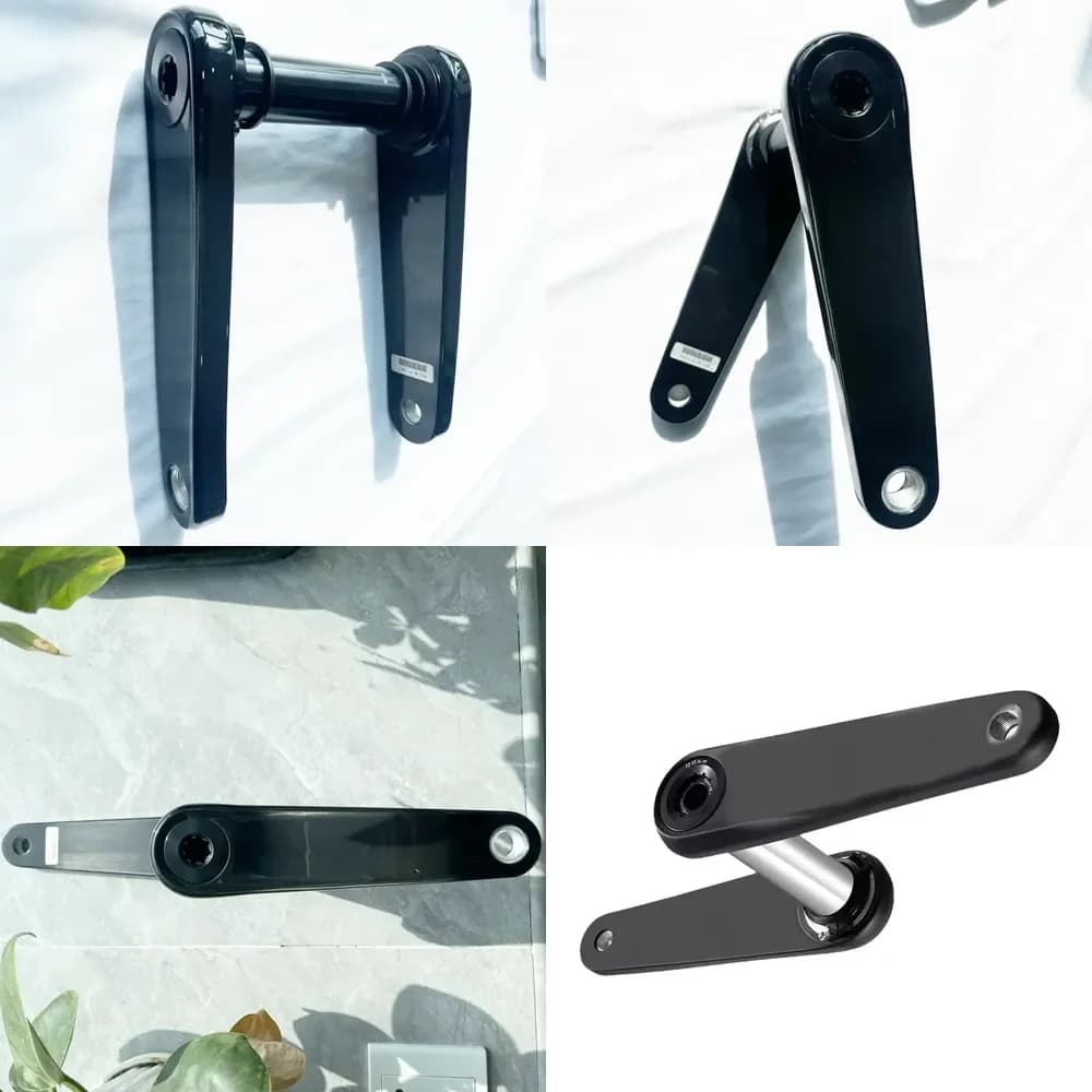AP01 DFS Manovella in Fibra di Carbonio Ultra Leggera per Bici da Strada e Gravel, Braccio Manovella per Corone a Montaggio Diretto