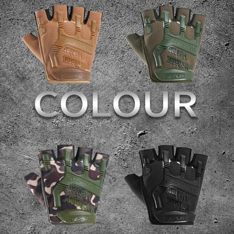 Half finger sports and fitness glove for men, half finger cycling gloves with exposed fingers