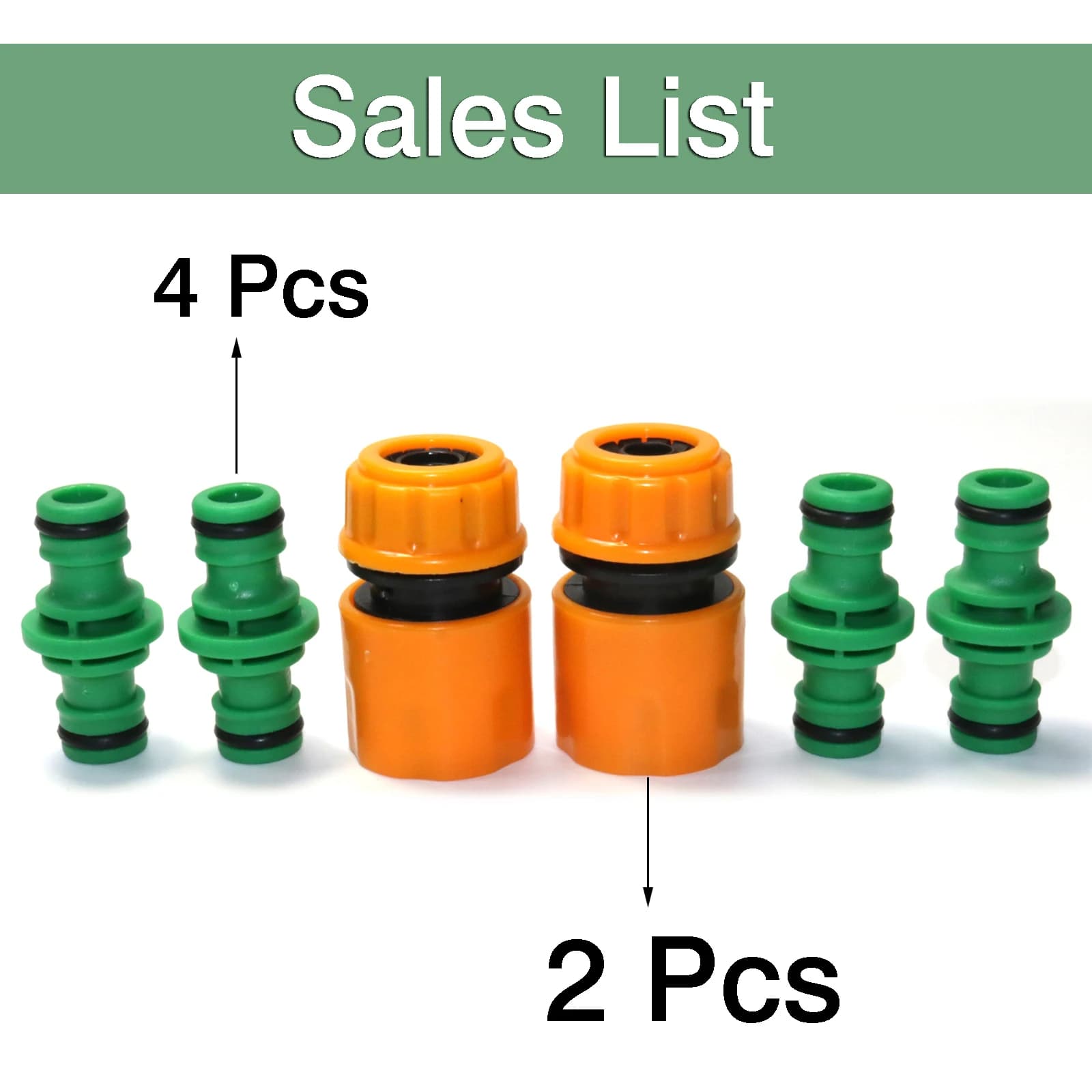 6Pc Garden Pipe Connector Adapter Garden Pipe Adapter Quick Connection Gardening Accessories Pipe Connector Pipe Fittings for Faucet