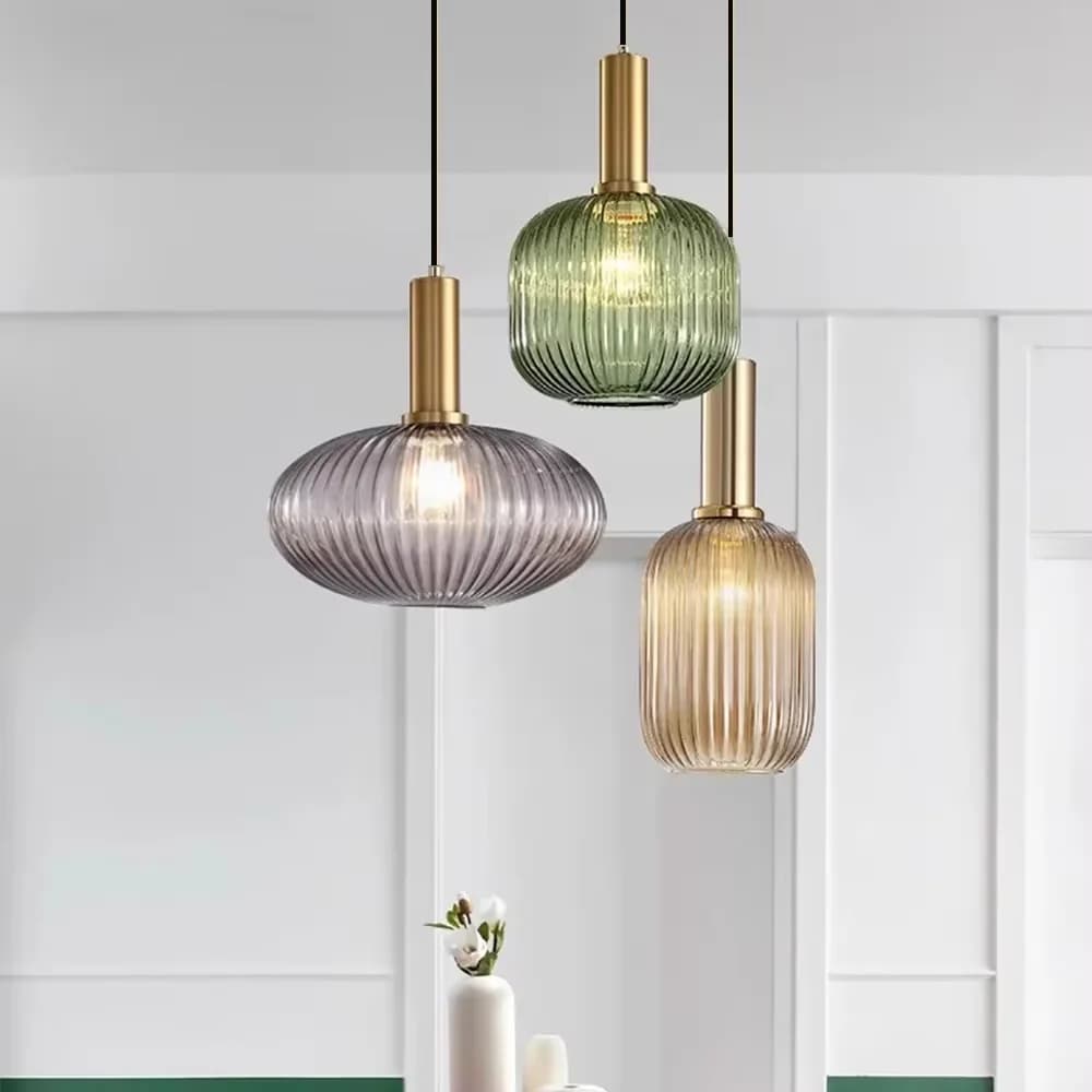Suspension lamps for restaurant Nordic hanging lamp in glass for living room dining lamp bedside lamp simple pendant lighting E27 LED