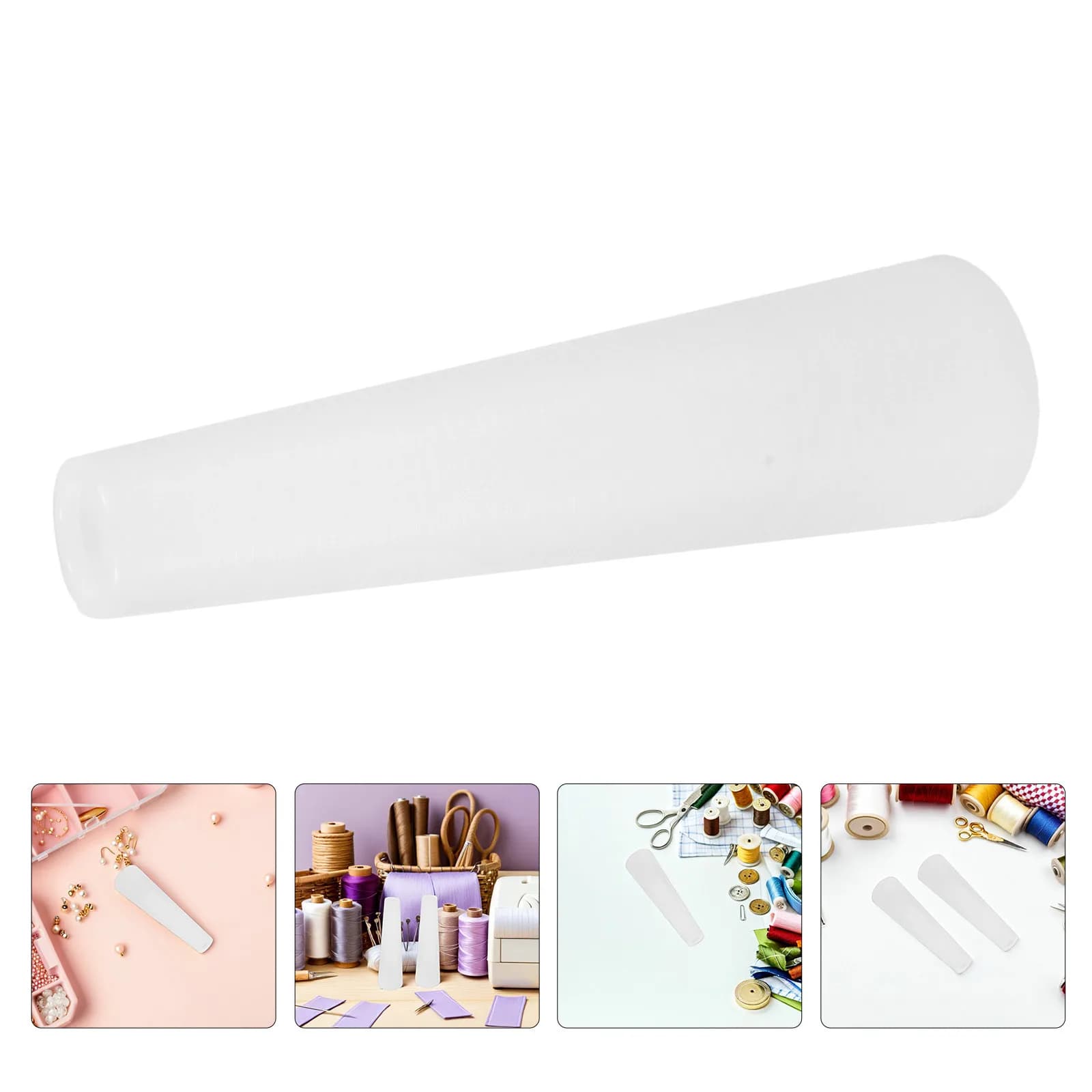 12Pcs Yarn Cone Plastic Spool Holder Stable Embroidery Thread Organizer for Knitting Weaving Yarn Winder Accessories