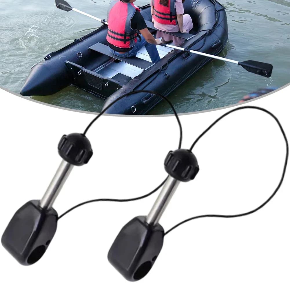 2pcs For Kayak Paddle Lock Anchor Oar Holder for Inflatable Boats and Rafts with Lock Cap and Paddle Support Pin Bar