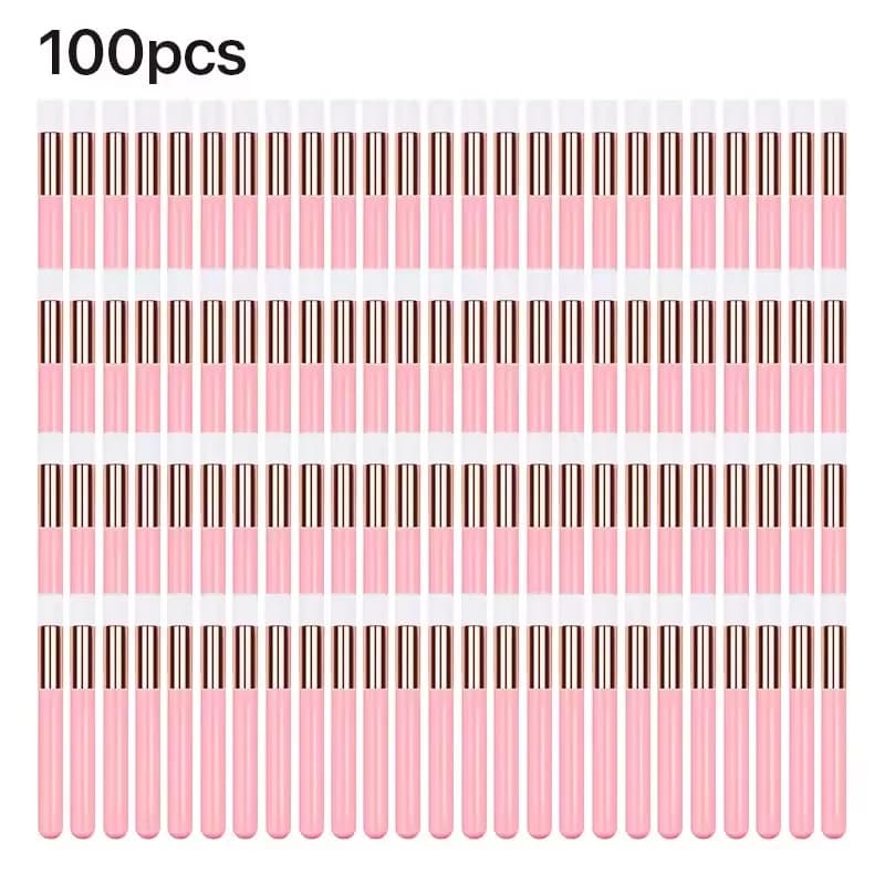 50/100pcs Spazzola per la pulizia delle ciglia Spazzola per shampoo per ciglia per estensioni delle ciglia Peel Off Strumenti per il trucco per la rimozione dei punti neri
