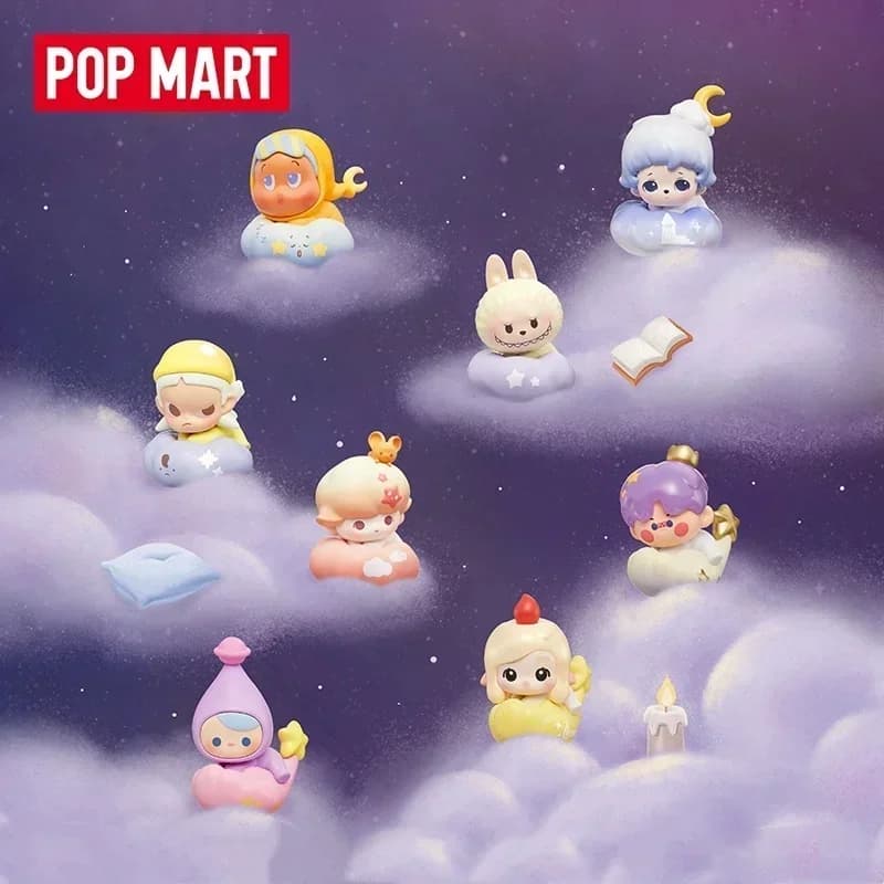 POP MART POP BEAN Goodnight Night Sky Series Mini Mystery Box Authentic Blind Guess Bag Ornament Fijine Home Decorations Desktop