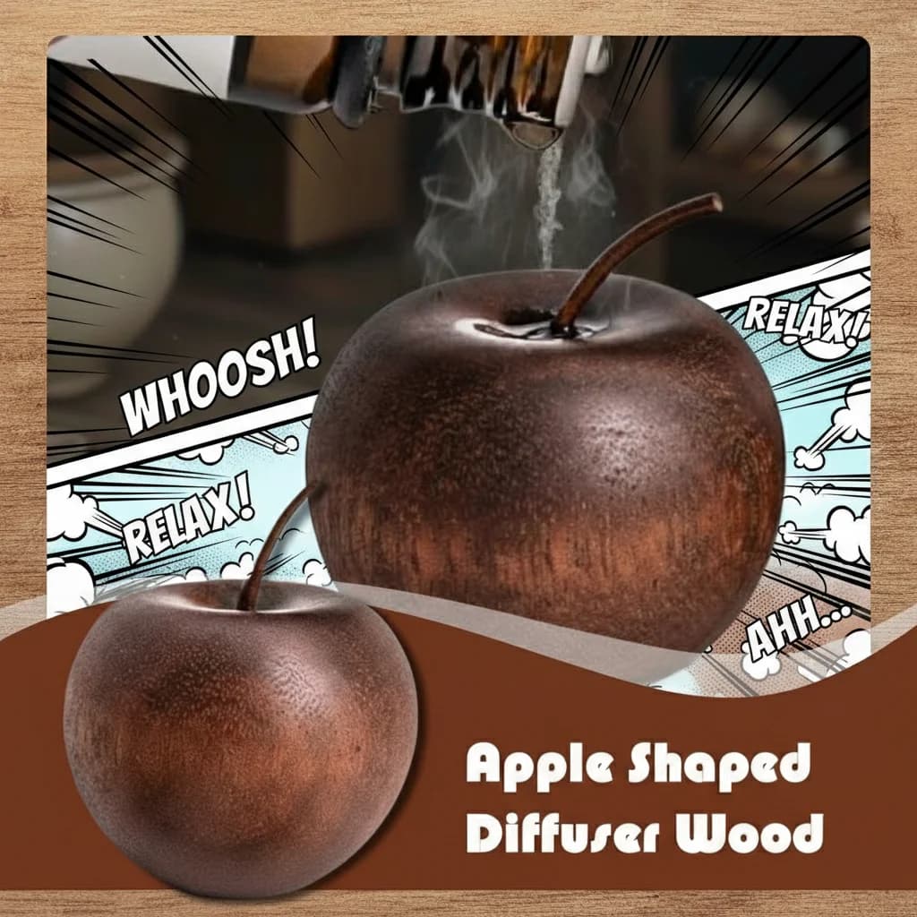 Diffusore di Oli Essenziali per Casa - Realizzato in Legno, Mini Diffusore di Fragranze Naturali Adatto per Camera da Letto, Soggiorno, Bagno
