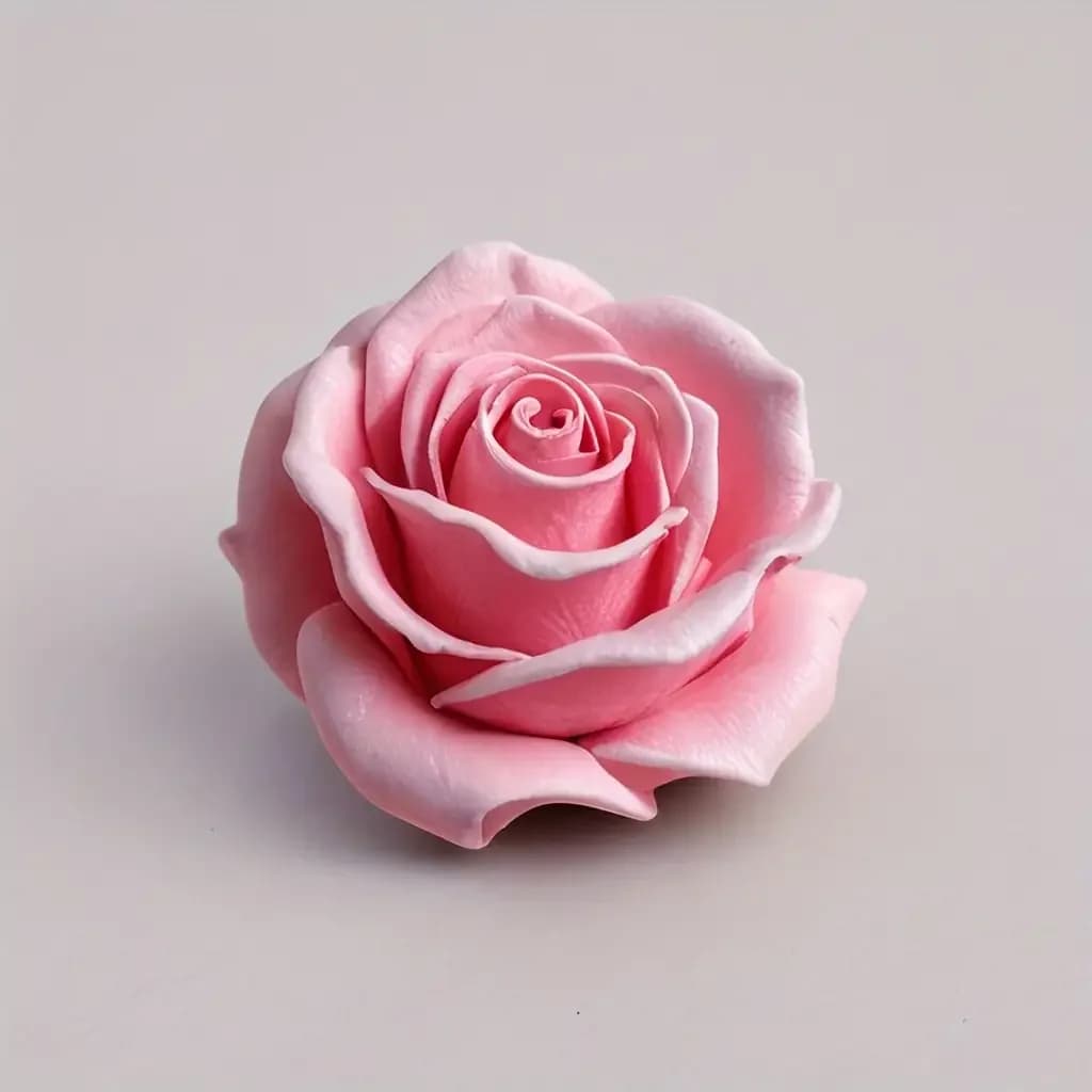 1 Pink Silicone Candle Mold - 3D Floral Design, Suitable for DIY Scent Candles, Epoxy Resin Crafts, Jewelry Melting, Home Decorations, Weddings and Valentine's Gifts, Romantic Gift Projects | Flower Candle Print | Detailed Process, Candle Making Supplies