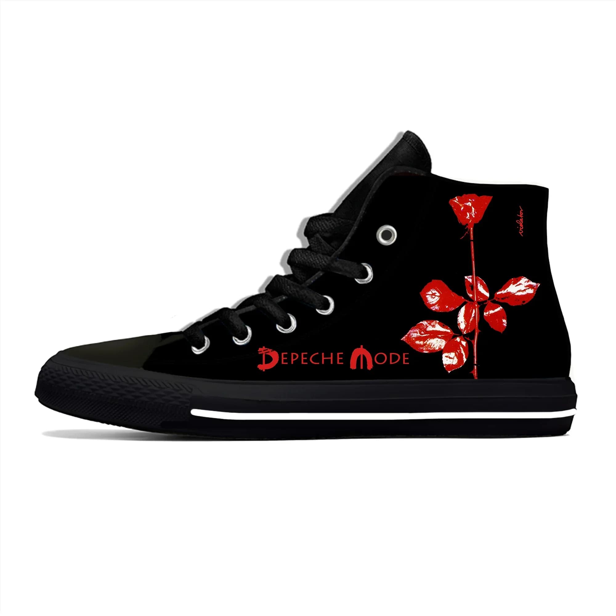 Depeche Band High Top Sneakers Mode Men's casual shoes, woman, teenager, DM canvas racing shoes, 3D printed light shoes