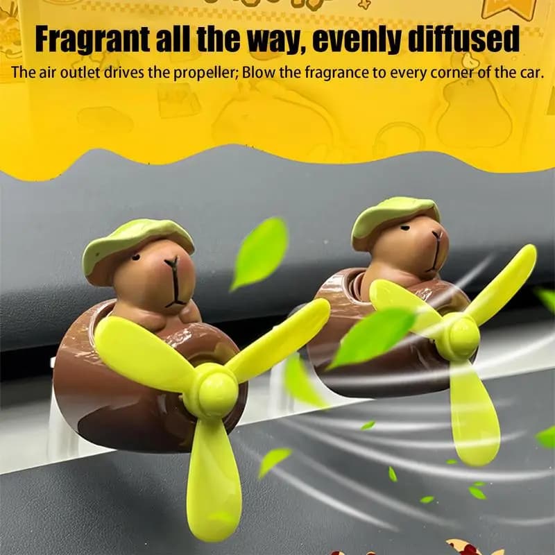 Car aromatherapy diffuser Capibara Pilot shape Clip for car air intake Aromatherapy Deodorant for automotive environments with long and lasting fragrance