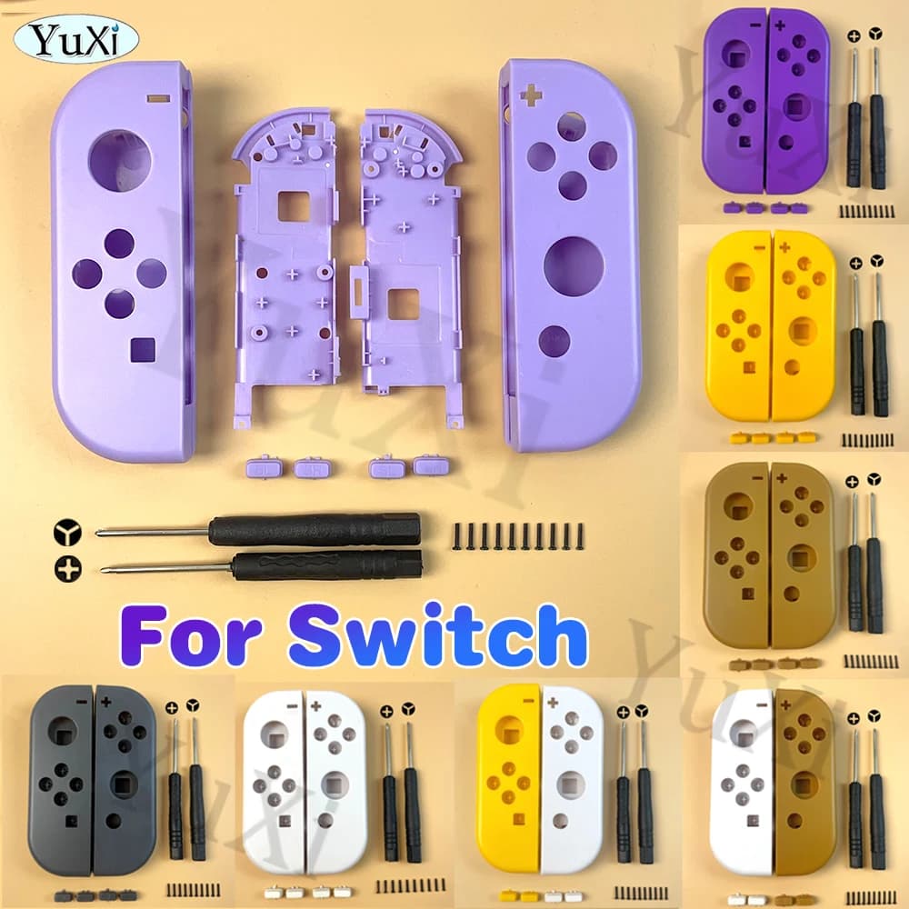 1Set Anteriore Posteriore Telaio Centrale Borsette Custodia Copertura In Plastica LR SL SR Pulsanti Per Nintend Switch NS NXJoy-Con Controller di Gioco