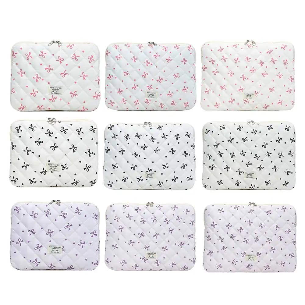 Custodia Protettiva per Laptop con Cerniera, Design Floreale, Borsa Antiurto per Notebook e Tablet