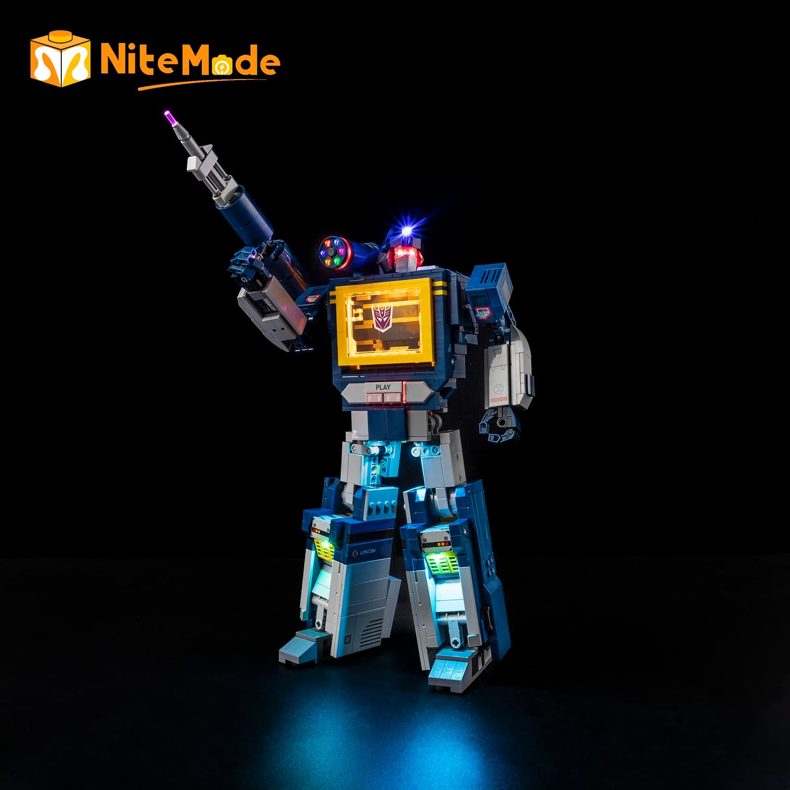 Set di luci a LED Easylite adatto per trasformatori Lego 10358: Soundwave (nessun modello)