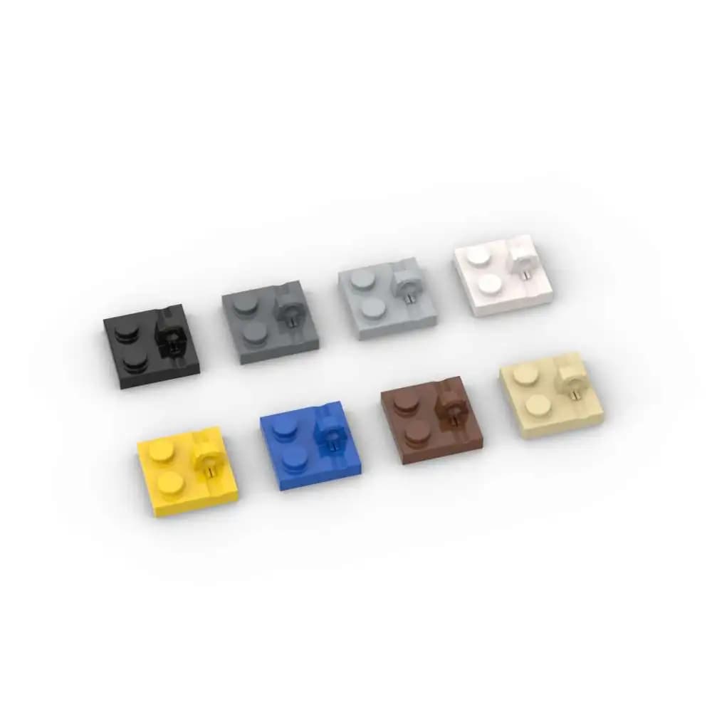 MOC 10PCS 92582 Piastra Cerniera 2x2 Building Blocks Kit Bloccaggio Su Top Mattoni Particelle Giocattoli Educativi Per Bambini Compleanno Regali di Natale