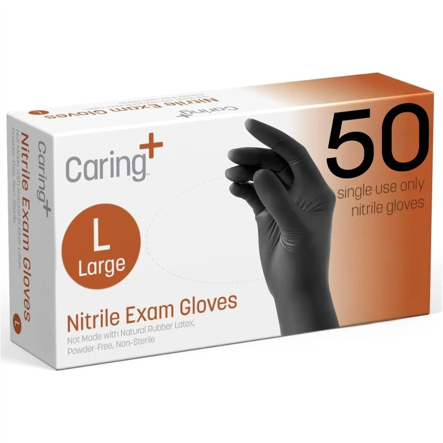 Guanti in Nitrile per Esami, Confezione da 50, Senza Polvere, Senza Lattice, per Pulizie e Cucina, Resistenti