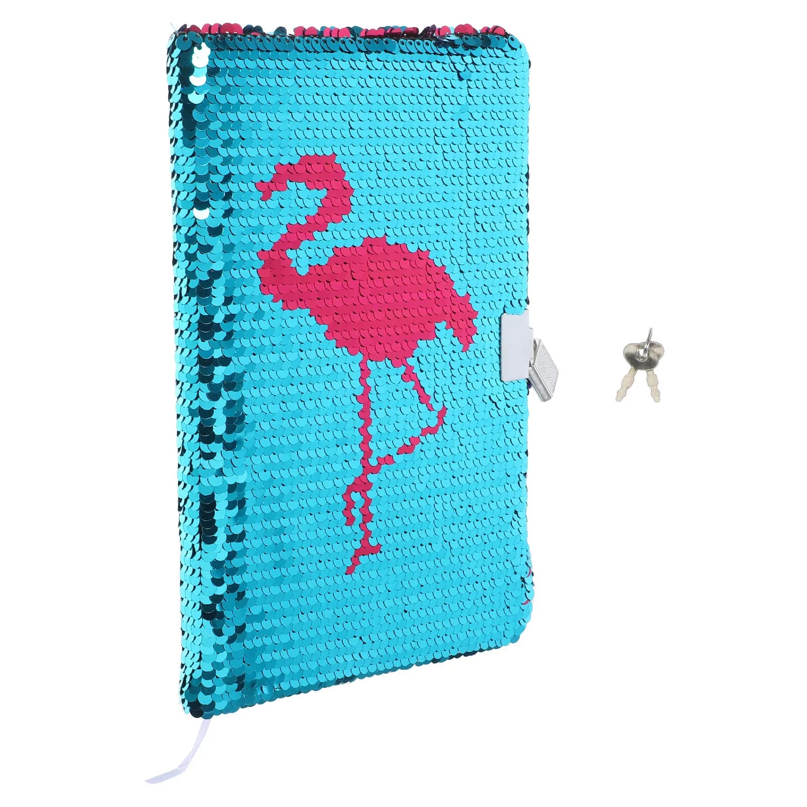 Quaderno con paillettes a forma di fenicottero, A5, portatile, diario da viaggio, agenda giornaliera, blocco note aziendale, diario per scrittura, quaderno con paillettes