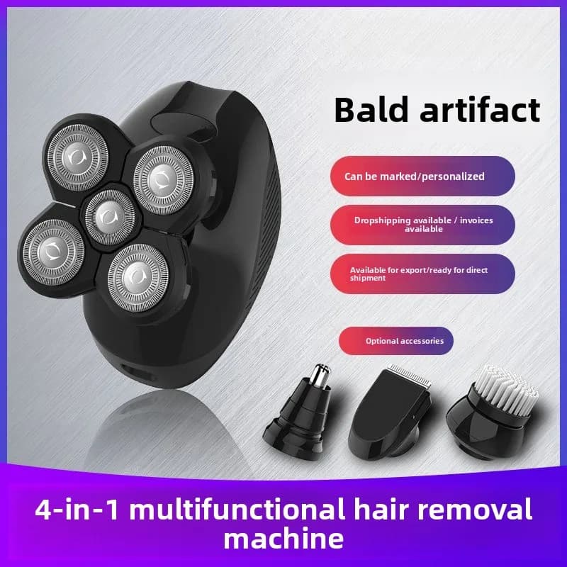 Electric Razor 5D Razor Four In A Man Waterproof Shaving Razor Rechargeable Bearing Head Wonder