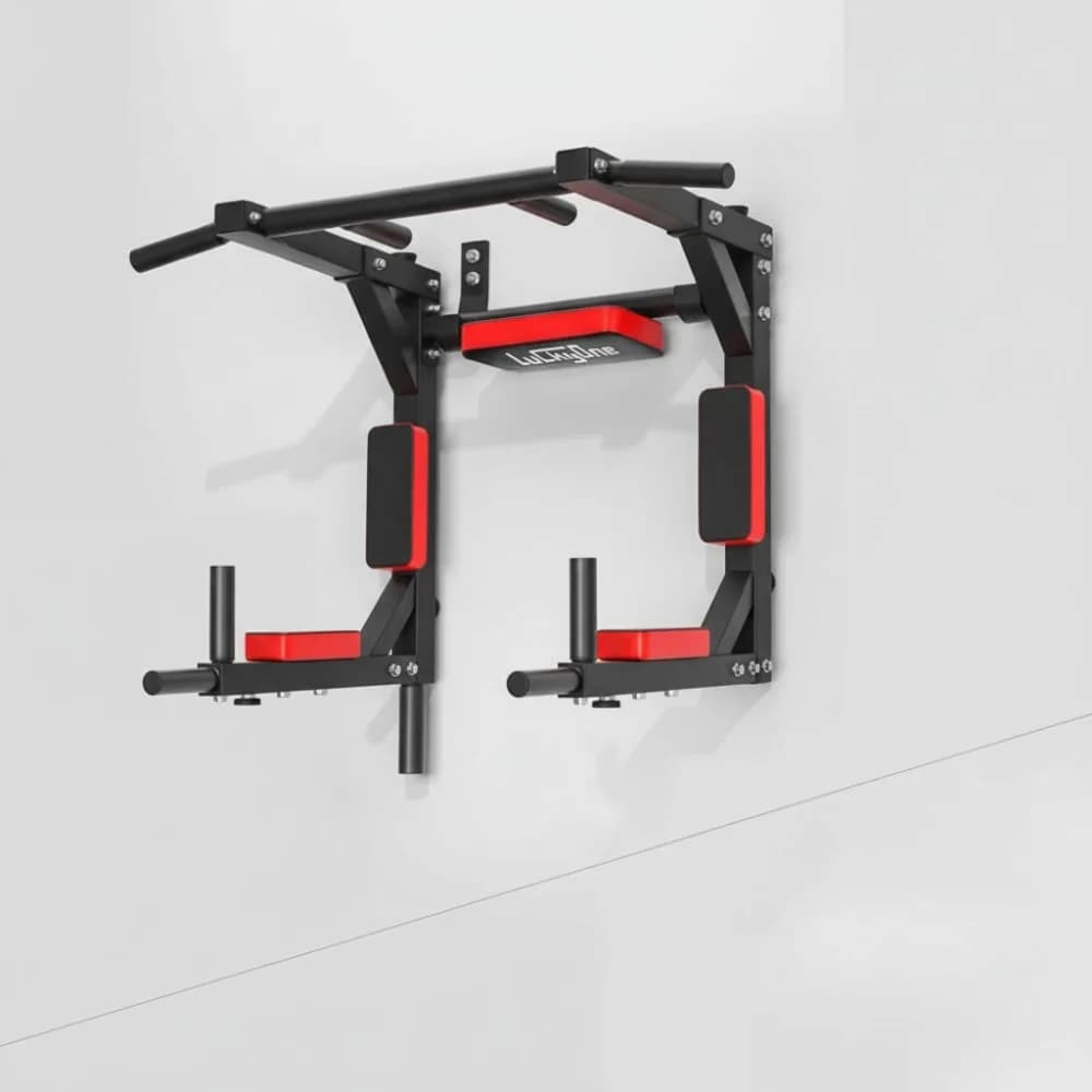 Wall mounted heavy load traction bar, multifunctional steel traction station for gym workout at home
