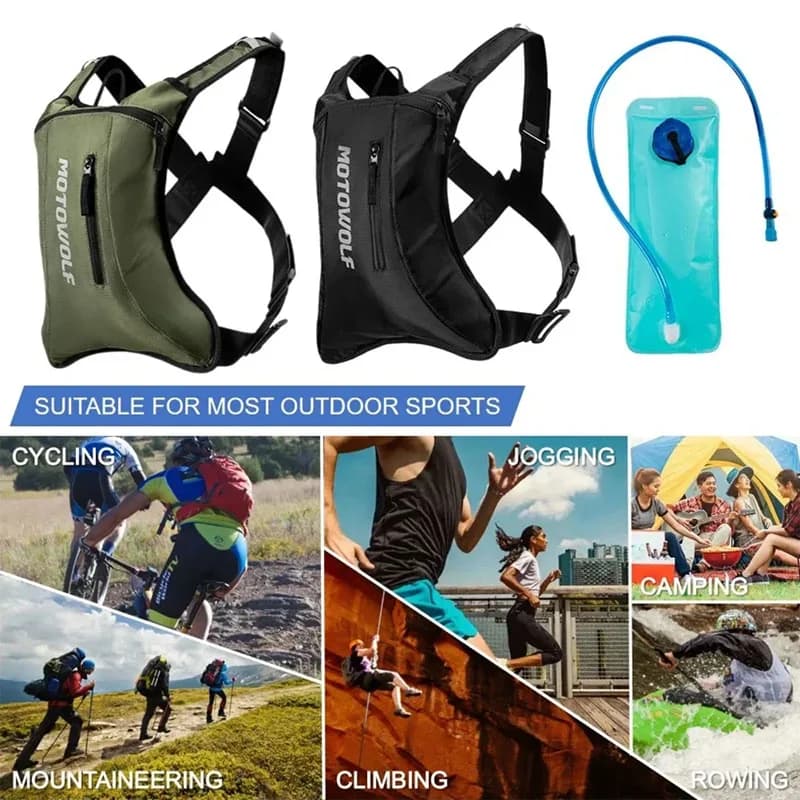 Outdoor Trail Running Backpack Ultra Lightweight Hydration Vest Breathable Functional Pack for Marathon Cycling Hiking