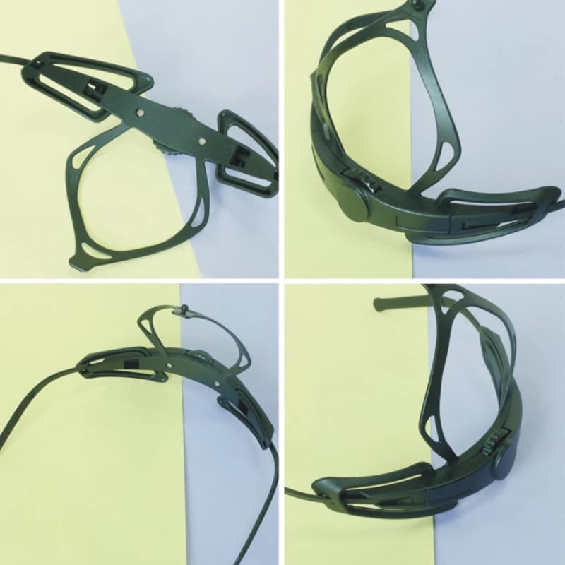Nuovo sistema di ritenzione della cinghia regolabile per casco Fibbia di bloccaggio della testa per ciclismo Sci Pattinaggio Equestre sicuro